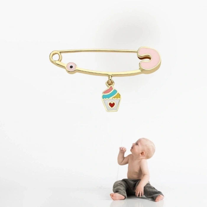 14 Ayar Altın Dondurma Bebek İğnesi
