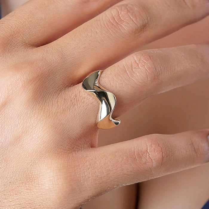 14 Ayar Altın Lüle Yüzük