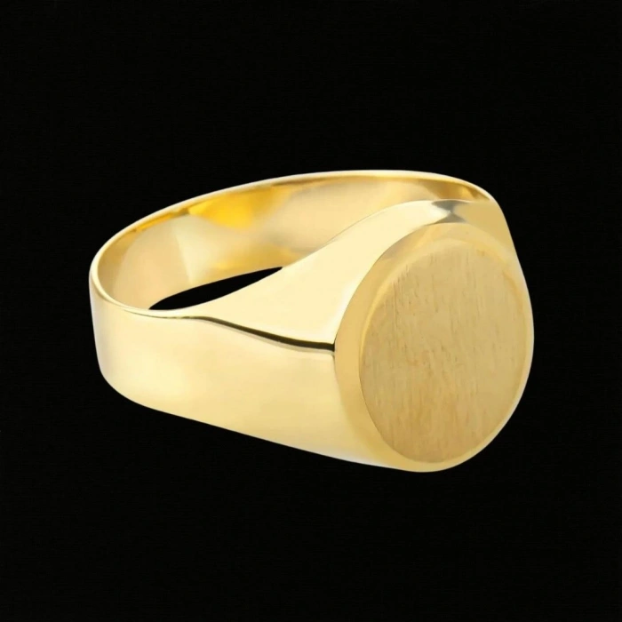 14 Ayar Altın Sade Erkek Yüzüğü