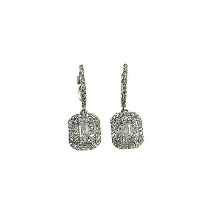 14 Ayar Altın Sallantılı Baget Küpe