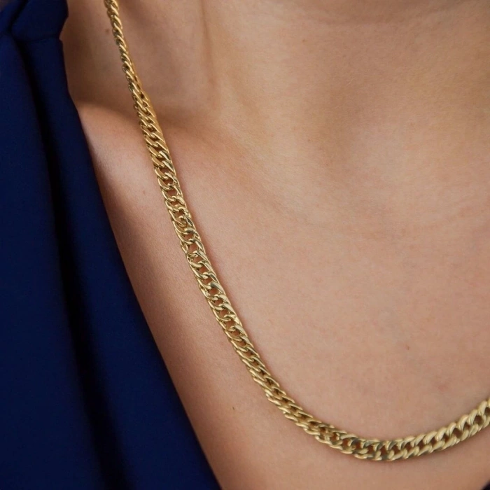 14 Ayar Altın Süzme Gurmet Zincir