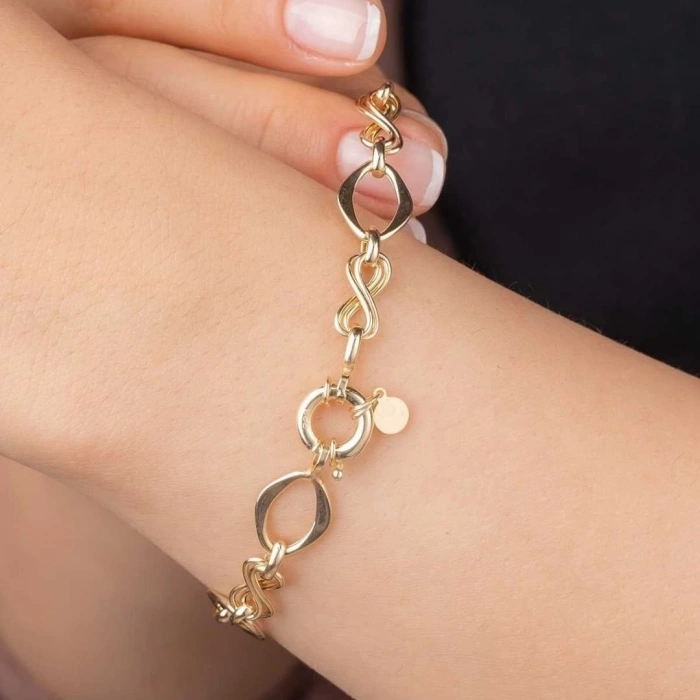 8 Ayar Altın Hallow Bileklik