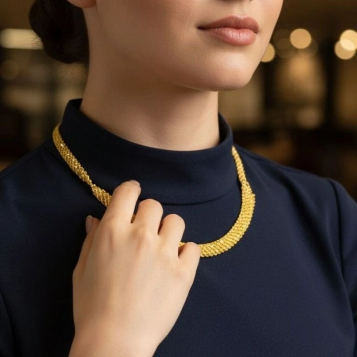 Altın Halat Örgü Set Takımı