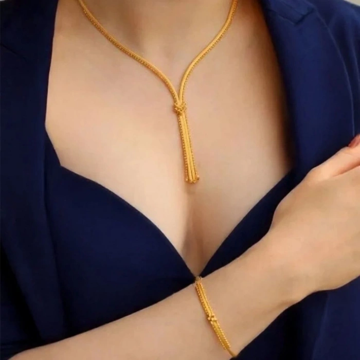 Altın Örgü Mesh Set Takımı