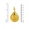 14 Ayar Damla Model Tuğralı Altın Kolye