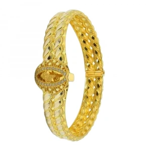 14 Ayar Altın Trabzon Hasır Kelepçe