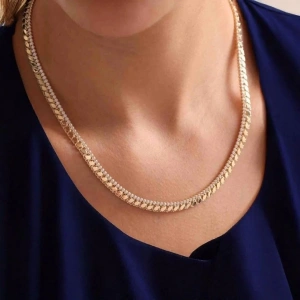 Altın Pullu Suyolu Kolye