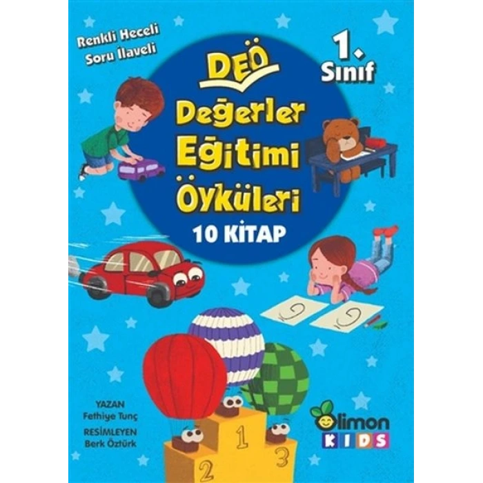 1. Sınıf DEÖ Değerler Eğitimi Öyküleri - (10 Kitap Takım)