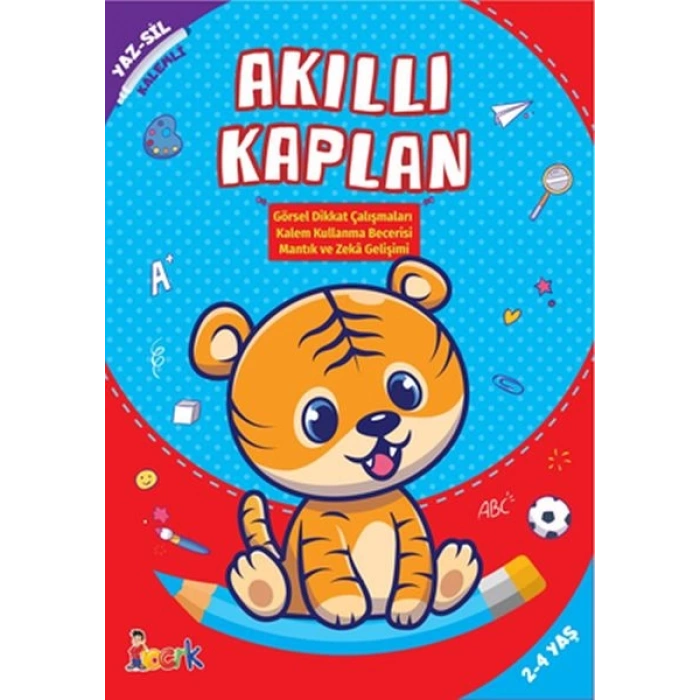 Akıllı Kaplan - Yaz-Sil-Kalemli