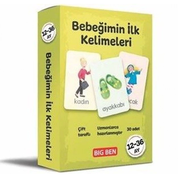 Bebeğimin İlk Kelimeleri Kartları 12 - 36 Ay