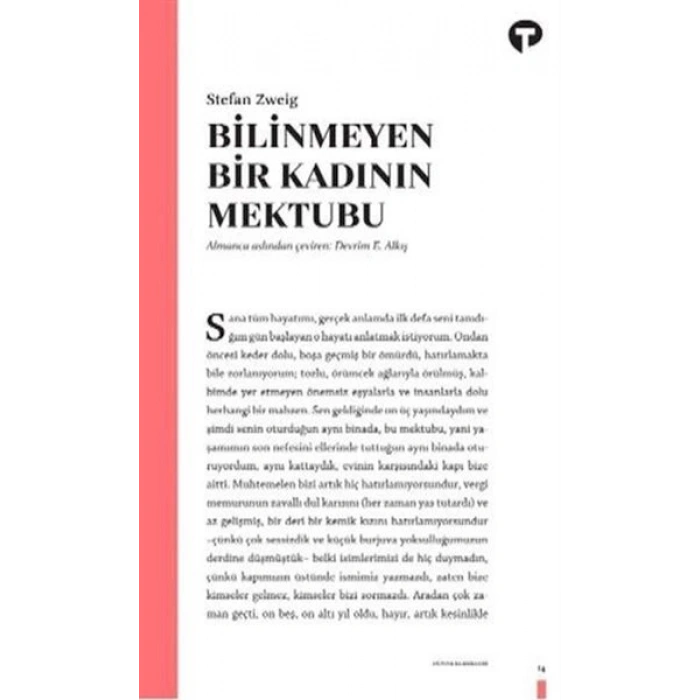 Bilinmeyen Bir Kadının Mektubu