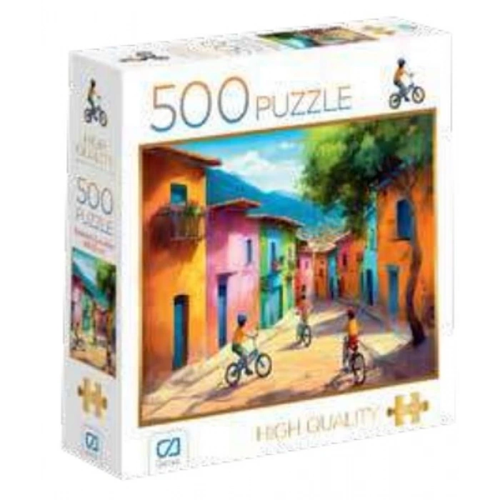 Bisikletli Çocuklar Puzzle 500