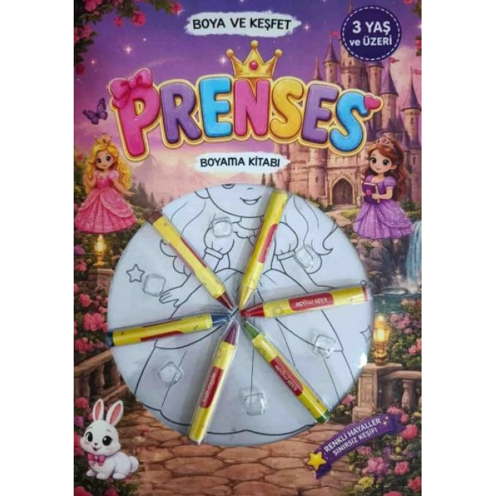 Boya Keşfet- Prenses Boyama Kitabı