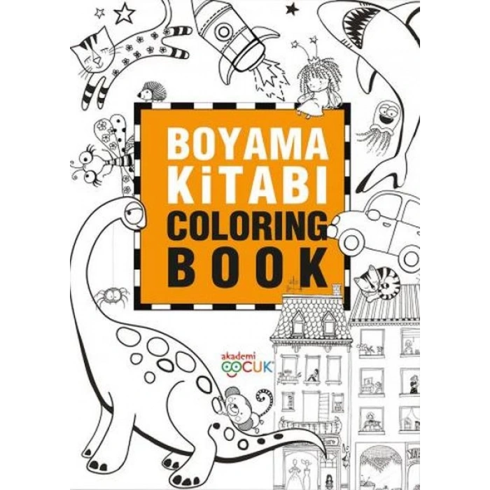 Boyama Kitabı - Coloring Book - 24X33,5 cm