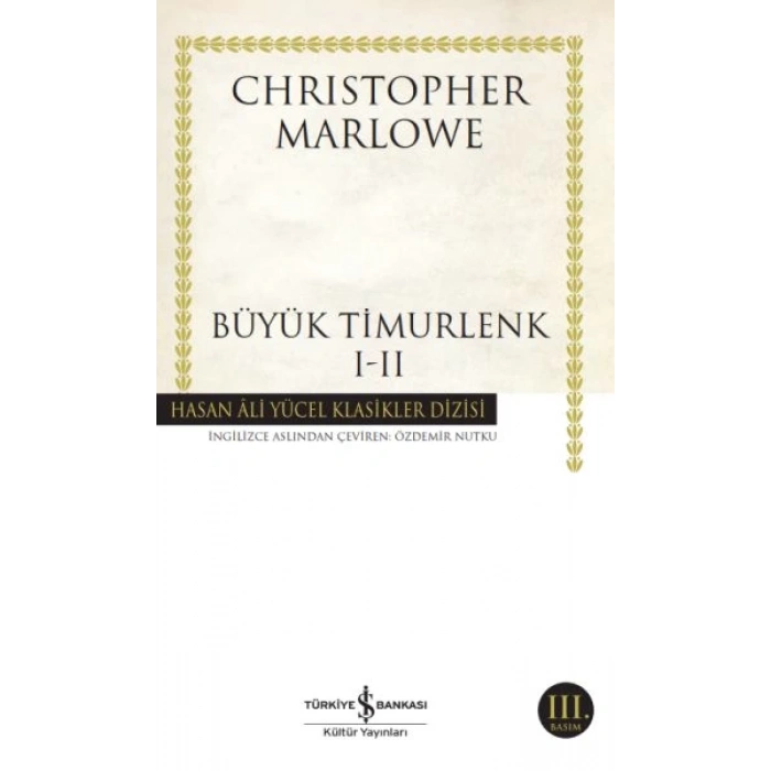 Büyük Timurlenk I-II Hasan Ali Yücel Klasikleri