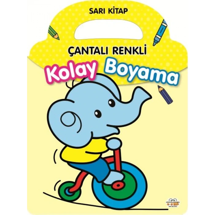 Çantalı Renkli Kolay Boyama- Sarı Kitap