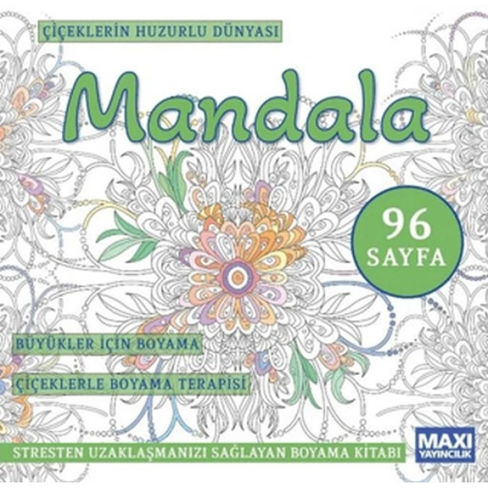 Çiçeklerin Huzurlu Dünyası Mandala