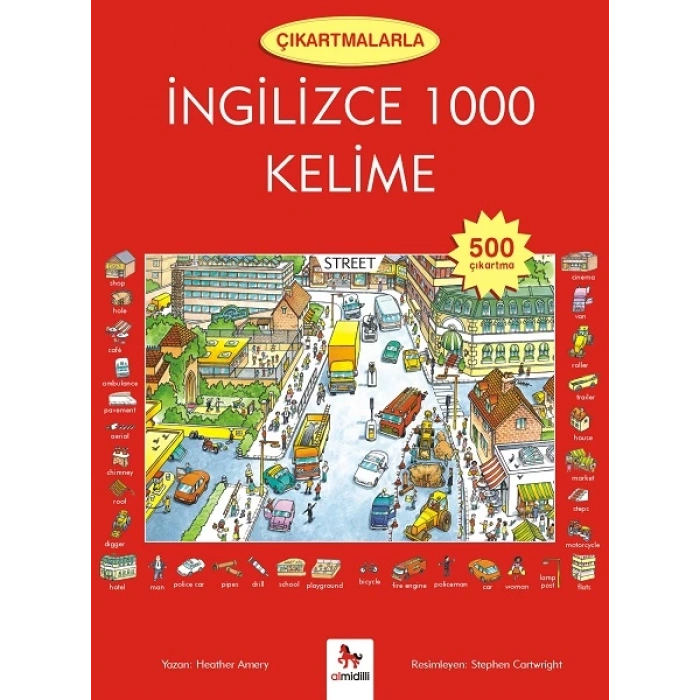 Çıkartmalarla İngilizce 1000 Kelime (500 Çıkartma)
