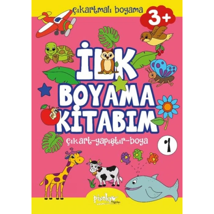 Çıkartmalı İlk Boyama Kitabım 3+ Yaş-1