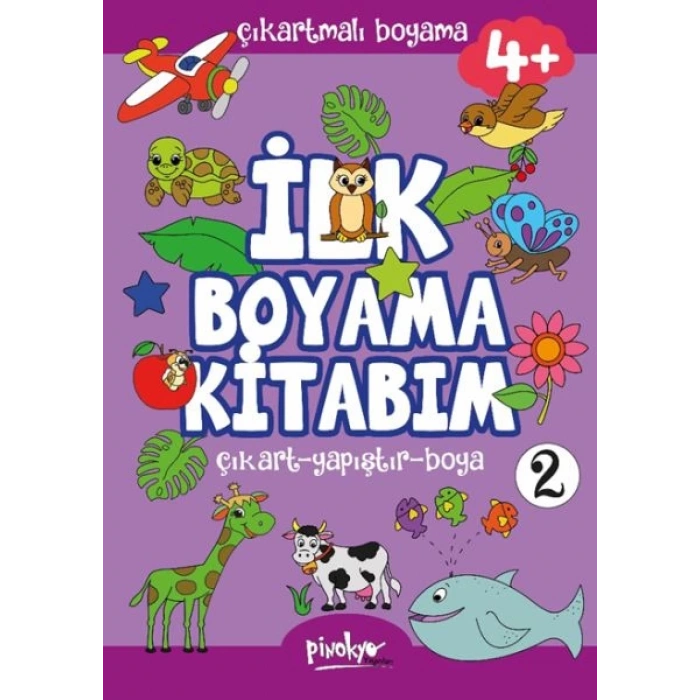 Çıkartmalı İlk Boyama Kitabım 4+ Yaş-2