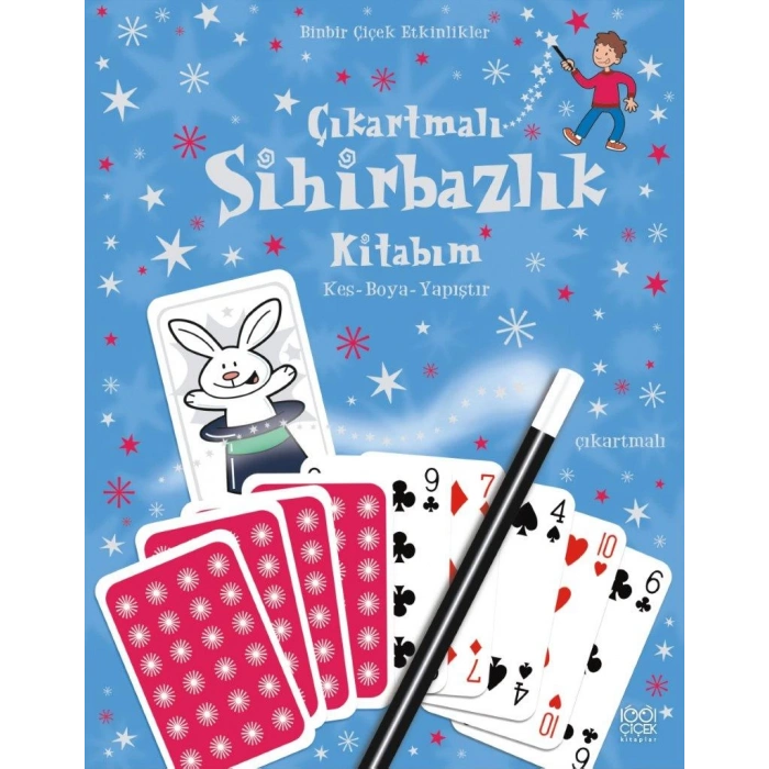 Çıkartmalı Sihirbazlık Kitabım / Kes -Boya - Yapıştır