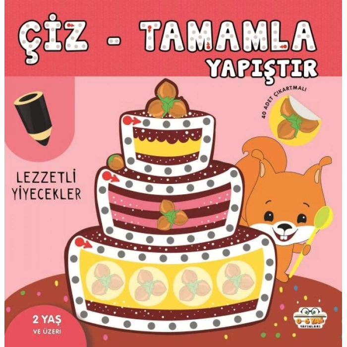 Çiz-Tamamla-Yapıştır Lezzetli Yiyecekler