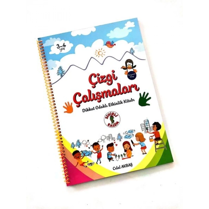 Çizgi Çalışmaları - Dikkat Odaklı Etkinlik Kitabı