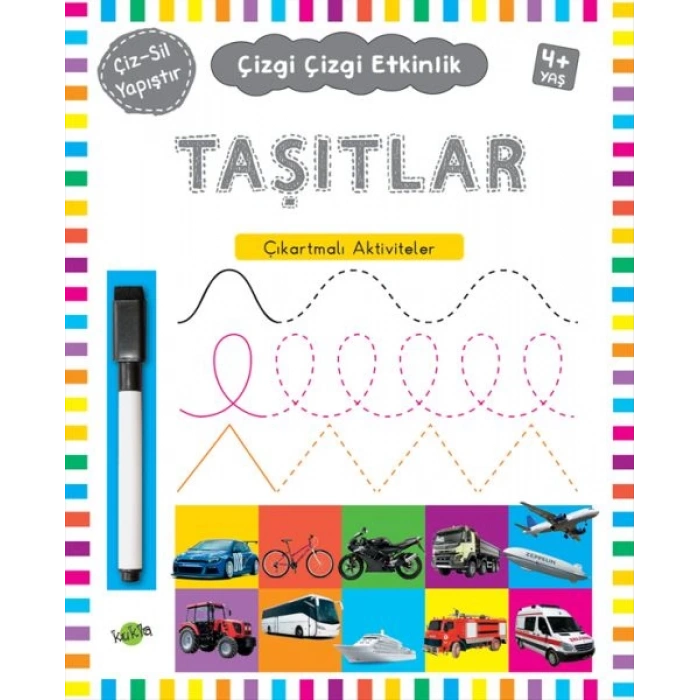 Çizgi Çizgi Etkinlik - Taşıtlar (4+ Yaş)