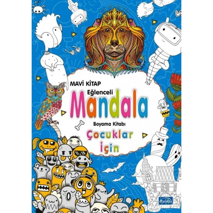 Çocuklar İçin Mandala Mavi