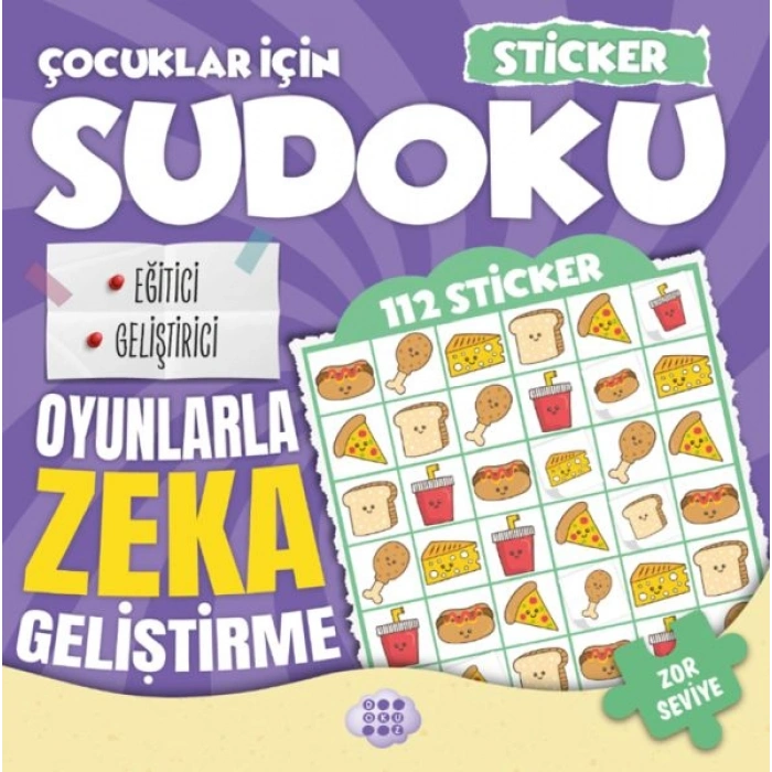 Çocuklar için Sudoku - Sticker Hediyeli Zor Seviye 4
