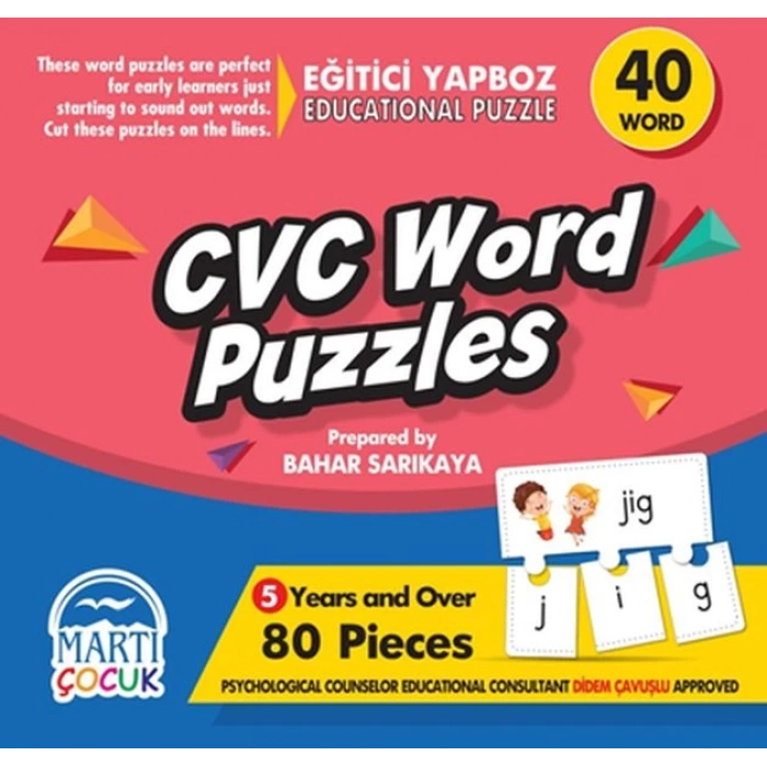 Cvc Word Puzzles - Eğitici Yapboz
