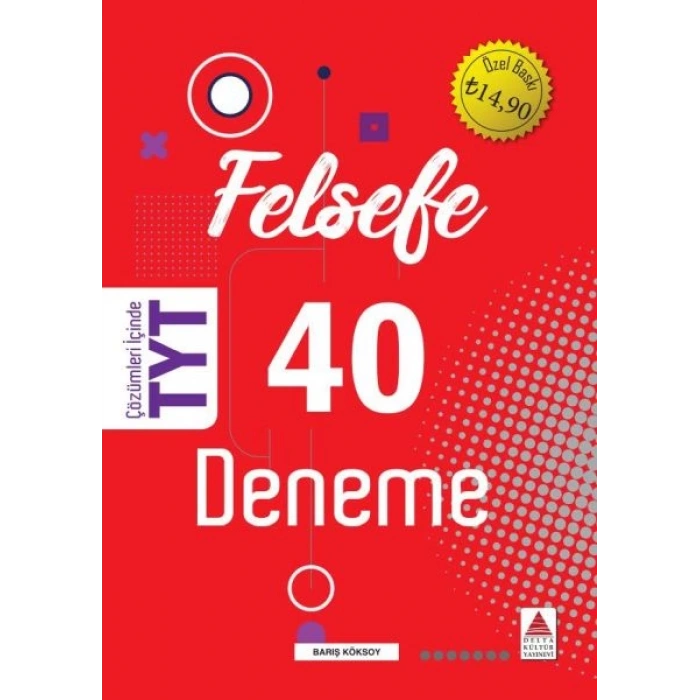 Delta Kültür TYT Felsefe 40 Deneme (Yeni)