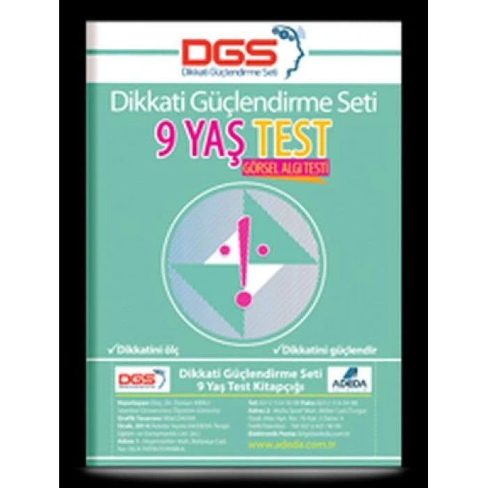 Dikkati Güçlendirme Seti 9 Yaş Test