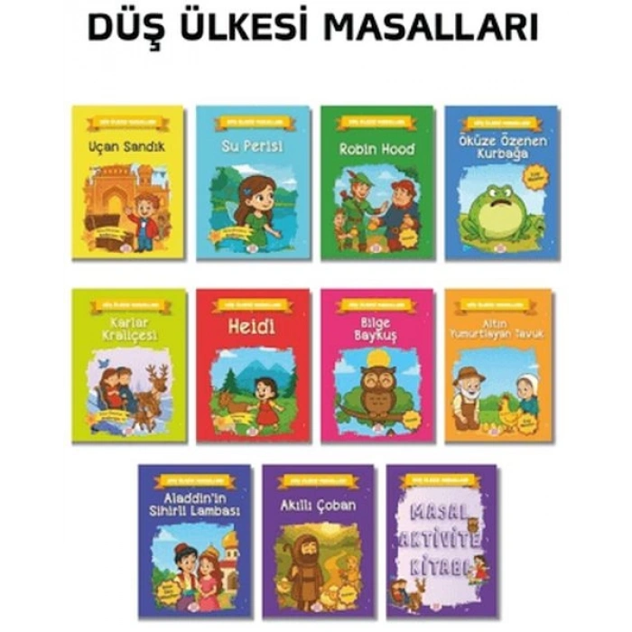 Düş Ülkesi Masalları Seti (10 Kitap +1 Aktivite Takım)
