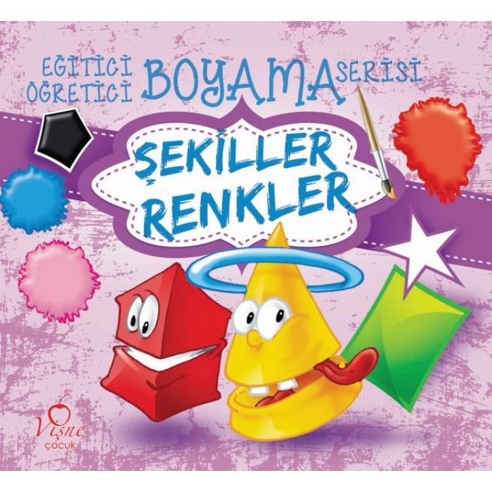 Eğitici Öğretici Boyama Serisi - Şekiller Renkler