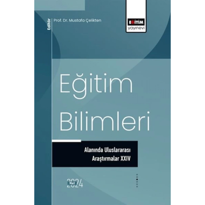 Eğitim Bilimleri Alanında Uluslararası Araştırmalar xxıv