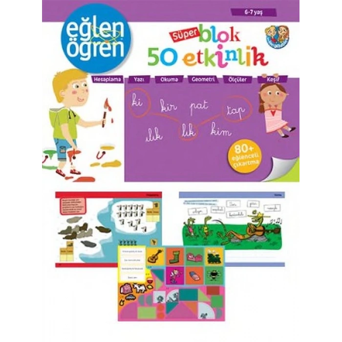 Eğlen Öğren Süper Blok 50 Etkinlik (6-7 Yaş)
