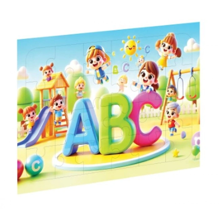 Eğlenceli Harfler Ahşap Puzzle