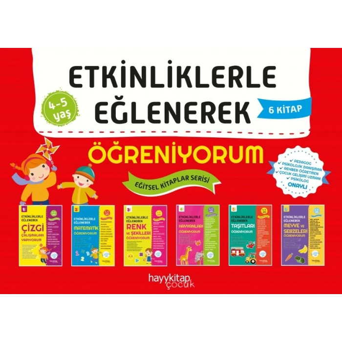 Etkinliklerle Eğlenerek Öğreniyorum - 6 Kitap Takım