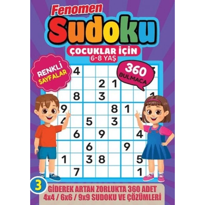 Fenomen Çocuklar için Sudoku (6-8 Yaş) -3