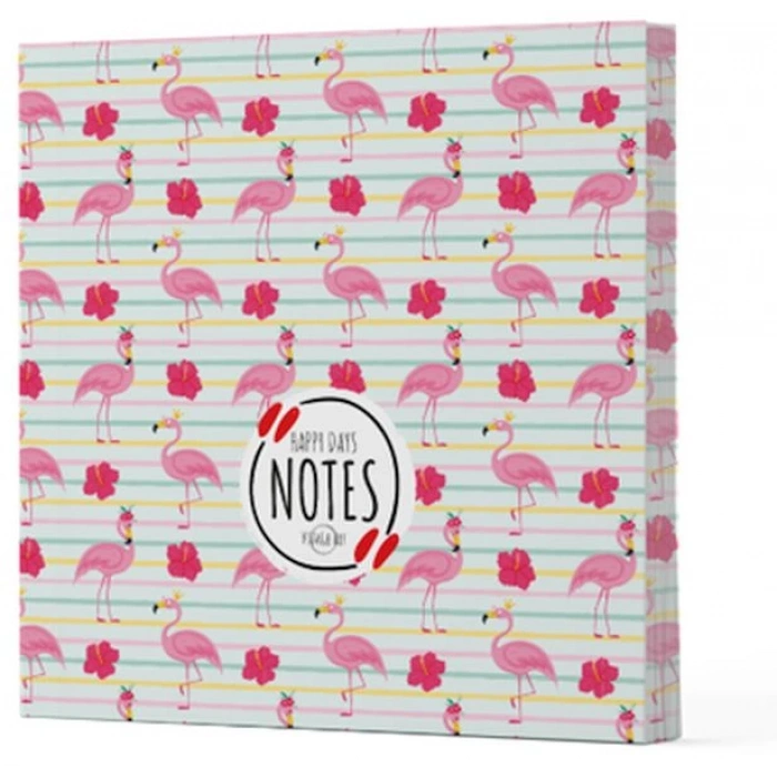 Flamingo 2 - Çizgisiz Yan Boyamalı Defter