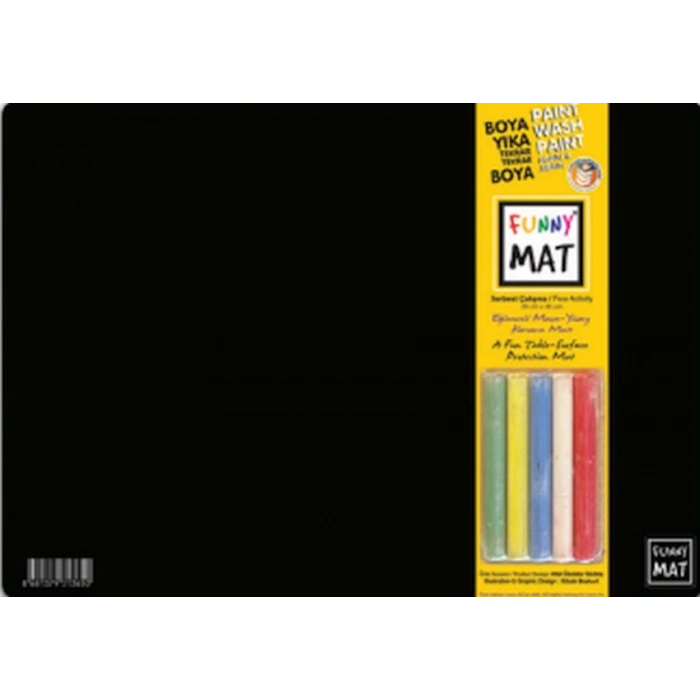 Funny Mat Black (Tebeşirli) Serbest Çalışma 25X35Cm