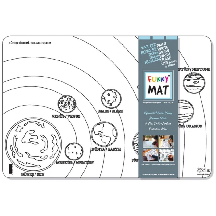 Funny Mat - Güneş Sistemi 33,5x48cm