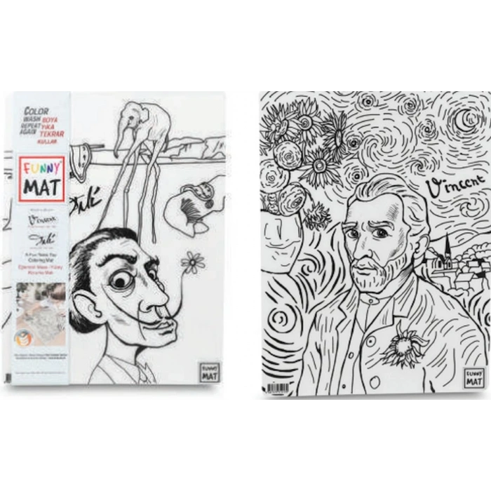 Funny Mat - Vıncent Van Gogh Ve Salvador Dalı 25 X 35 Cm