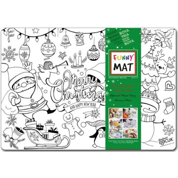 Funny Mat - Yeni Yıl - 33,5x48cm