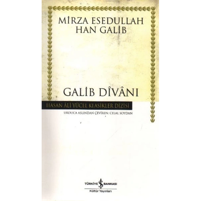 Galib Divanı - Hasan Ali Yücel Klasikleri
