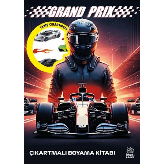 Grand Prix Çıkartmalı Boyama Kitabı