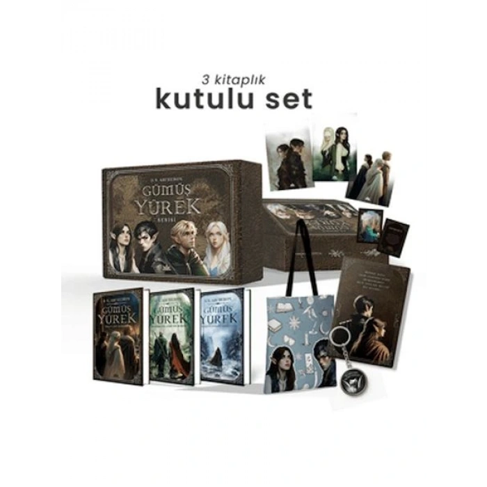 Gümüş Yürek Serisi - Üç Kitaplık Hediyeli Ciltli Kutu