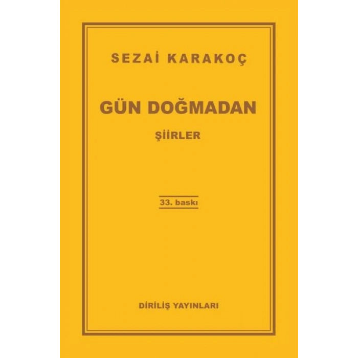 Gün Doğmadan