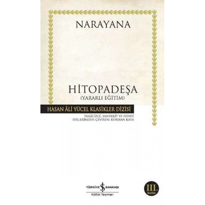 Hitopadeşa - Hasan Ali Yücel Klasikleri